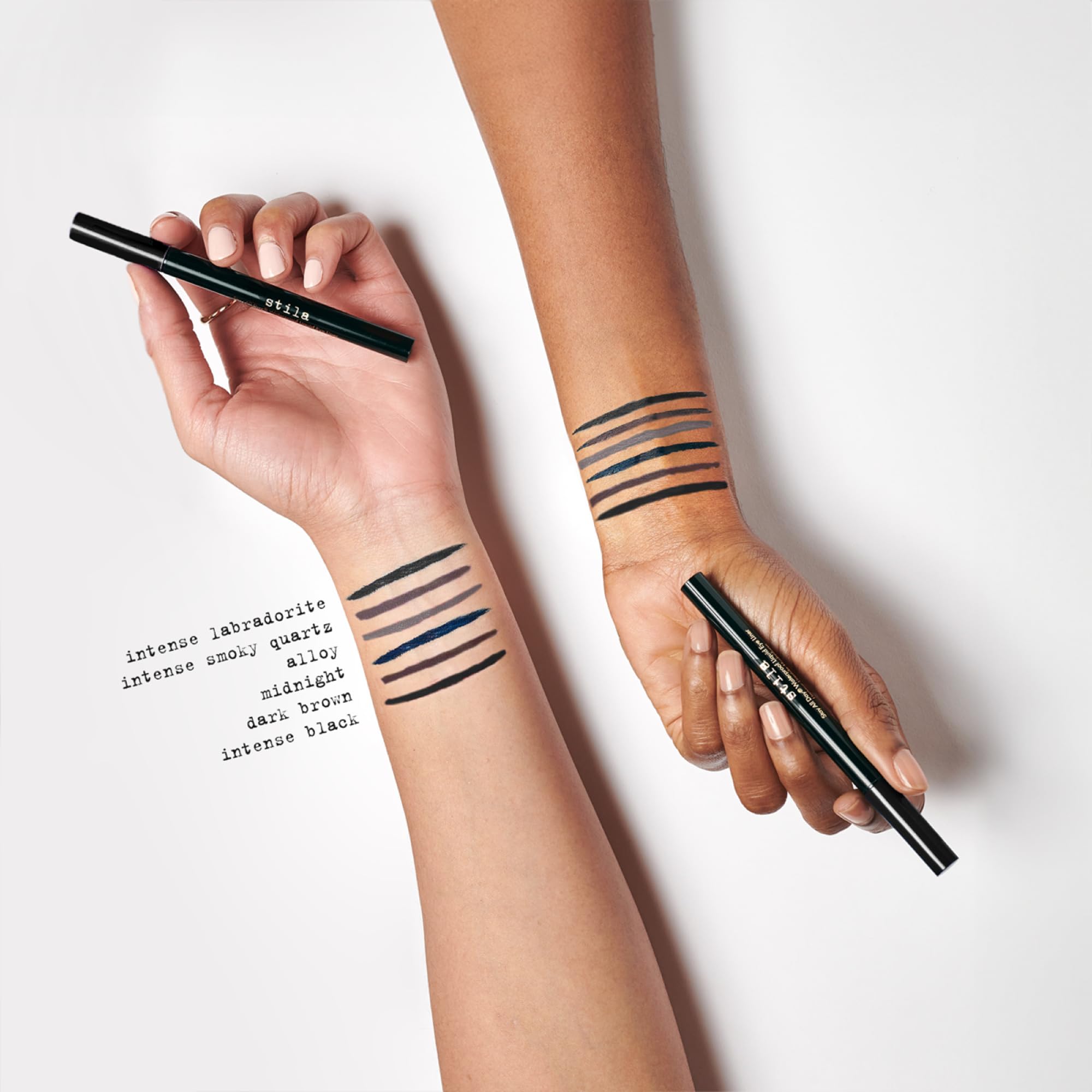 stila Stay All Day Waterproof Liquid Eye Liner, Dark Brown (Rich Chocolate)